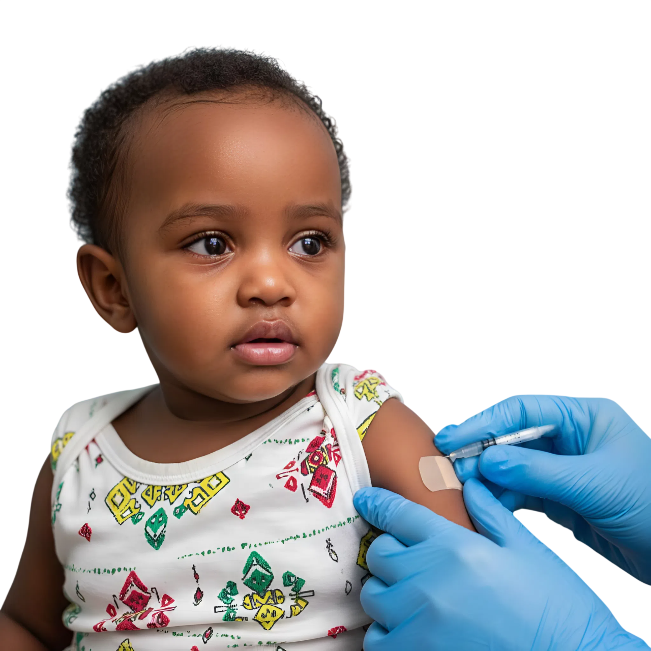 vaccination baby girl